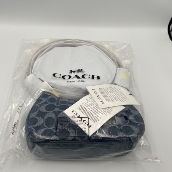NWT Coach Teri Mini Crossbody Bag In Signature Denim - Picture 5 of 5